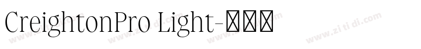 CreightonPro Light字体转换
